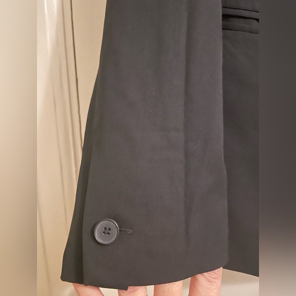 Everlane Black 100% Wool Blazer Size 8 - Picture 11 of 13